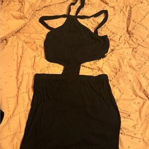 LNA Black Cutout mini Dress from Revolve